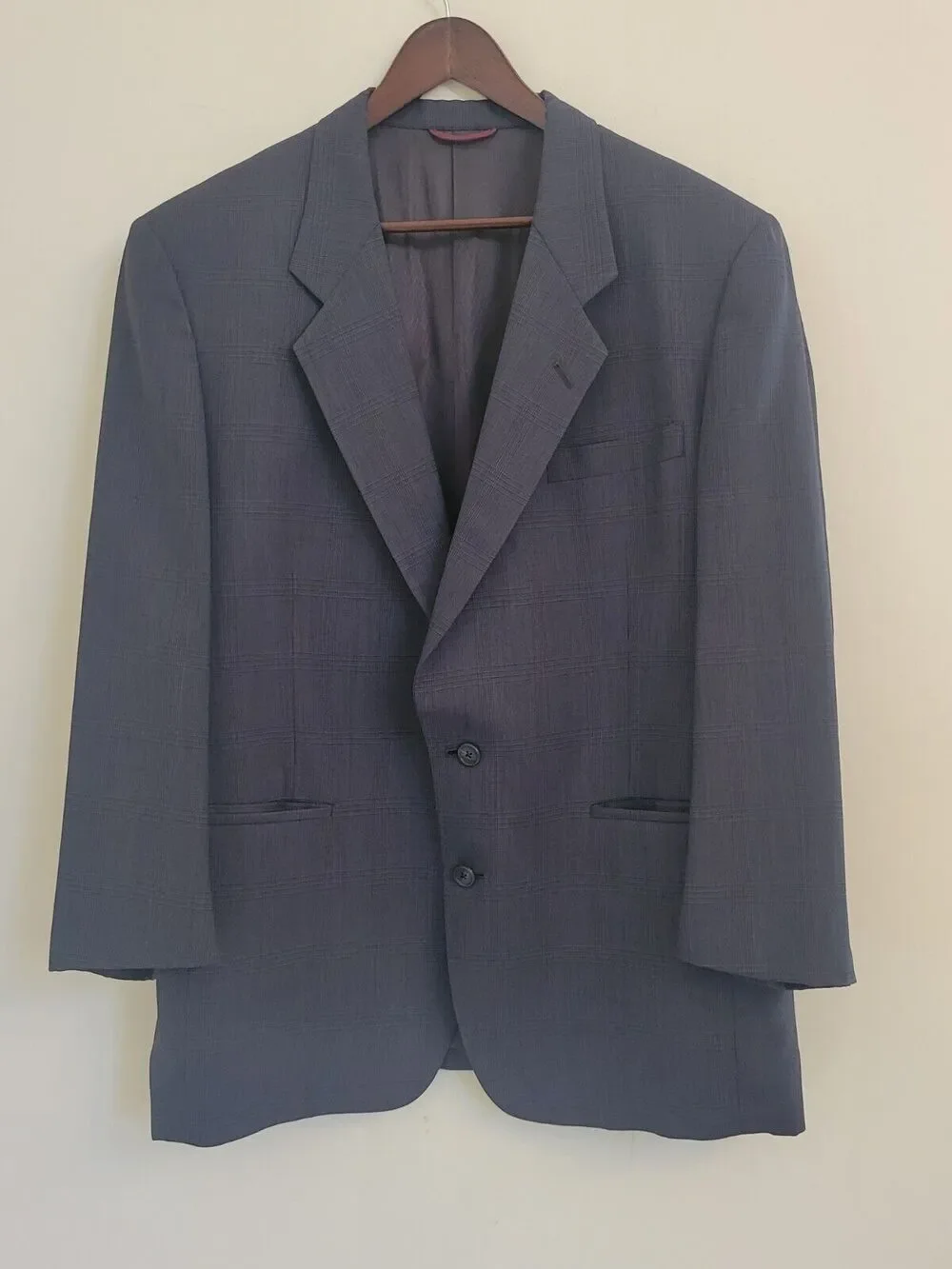 Hart Schaffner Marx Blazer Navy Blue Classic Sport Coat Preppy 43 R